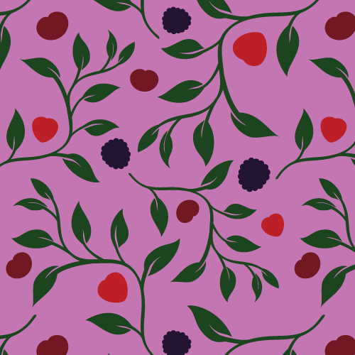 Very Berry Crush fruit tea background pattern
